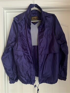 Eddie Bauer Purple Lightweight Windbreaker Jacket
